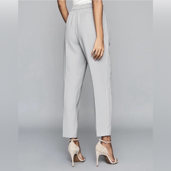 Reiss Savannah Satin Straight-leg Trousers Size 10 - Picture 3 of 11